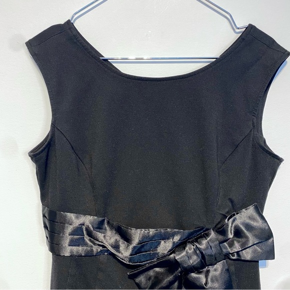 ๐๏ธ 4 for 20$ / Airoldi Bodycon Dress Point de Rome Bow / Black / S - Picture 2 of 11
